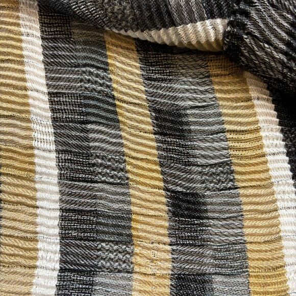 Ladies Echo Brand Ribbed Lightweight Striped Infinity Scarf - Picture 7 of 9
